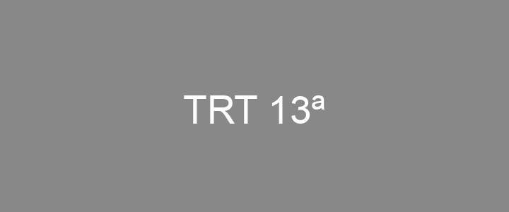 Provas Anteriores TRT 13ª
